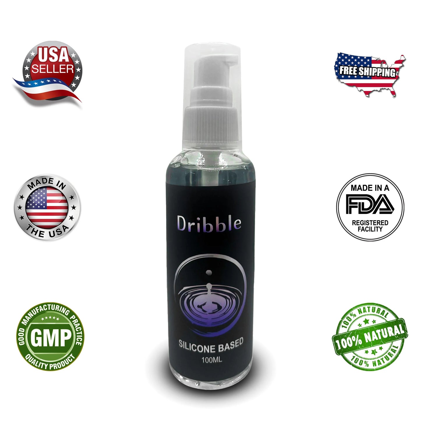 Dribble Silicone Based Lube Ultra Long Lasting Personal Luxury Lubric Organic Fuel